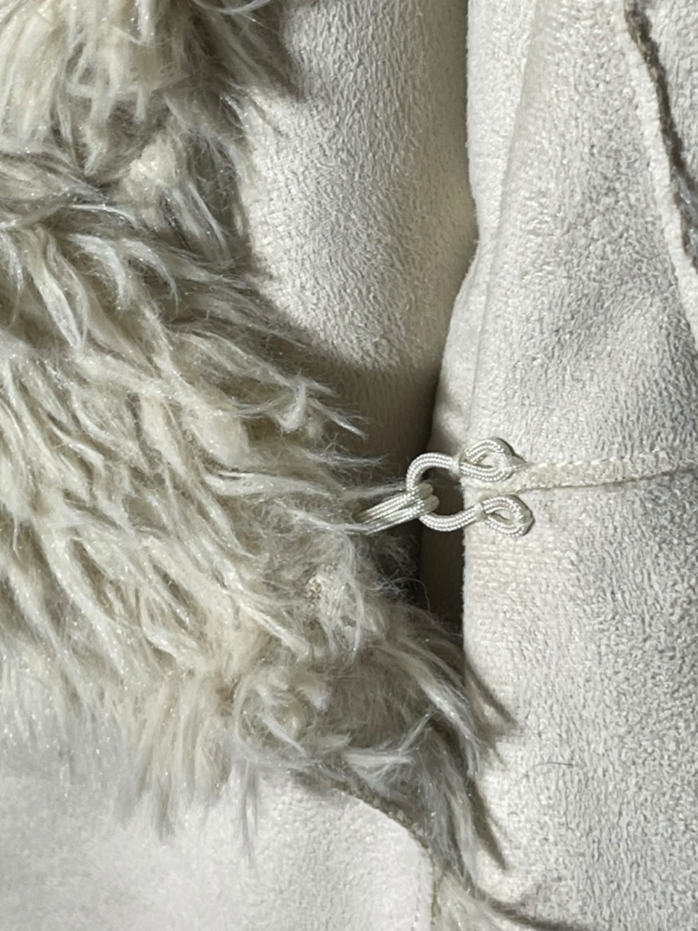 Altar'd State Cream Sherpa Wrap Jacket - Medium - Picture 3 of 15